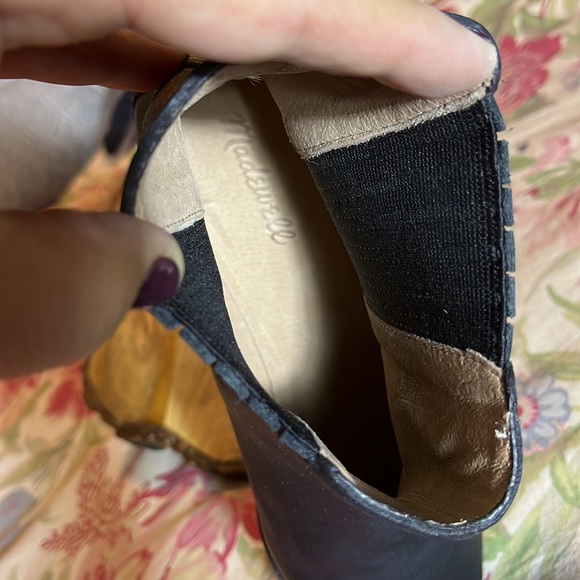 MADEWELL Size 11 Chelsea Boot Black Leather Elastic Side Gusset Pull-On Classic - Picture 16 of 16